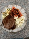 Silverside of beef with cauliflower cheese, carrots and potato.jpg