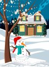 winter-night-outdoor-scene-with-a-snowman-and-decorated-christmas-house-free-vector.jpg