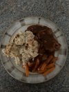 Chicken thigh, cauliflower cheese and carrots.jpg