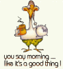 Funny Morning Greetings _ Good Morning Funny Cartoon ___.gif